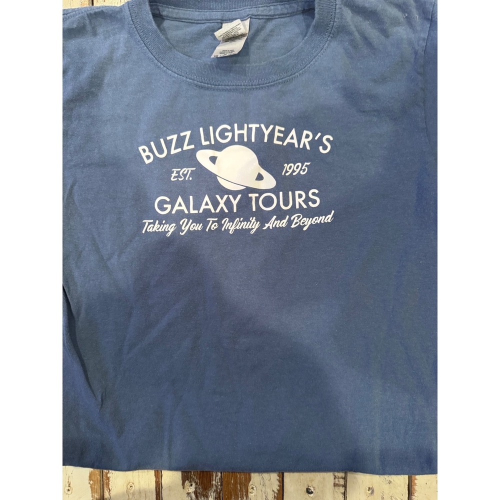 Gildan Kids Blue Buzz Lightyear Galaxy Tours Graphic T-Shirt XS Toy Story
